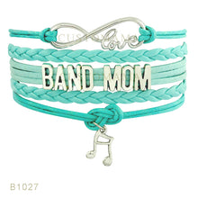 (10 PCS/Lot) Infinity Love Band Mom Note Charms Bracelets For Women Men Jew