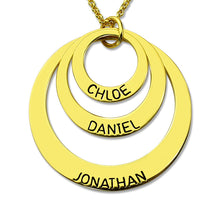 Wholesale Three Disc Necklace Gold Color Handmade Disc Necklace with Kids N