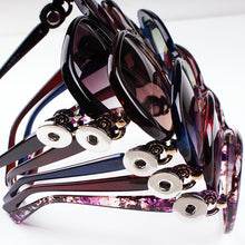 TOP quality UV Protection fashion jewelry 18mm Snap button Glasses Sunglass