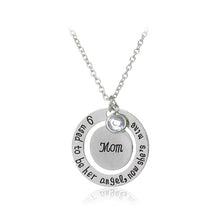 Trendy Alloy Crystal Pendant Necklace I Used To Be Her/His Angel Now She's/