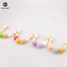 Let's Make Baby Nursing Necklace 4pcTeething Necklace For Mom Alphabet Dice
