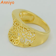 Anniyo Charm Gold Color Ring for Women/Girl,Ethiopian Bride Jewelry/Africa/