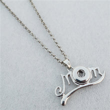 Fashion Mom Metal 12MM Snap Buttons Long Chain Necklace Jewelry Mother Gift