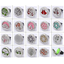 Fashion Rose 30MM Magnetic Essential Oil Diffuser Locket Car Hollow Diffuse