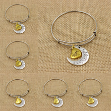 New Fashion Family Jewelry Mom Sister Daughter Bracelet Moon Heart Shape Me