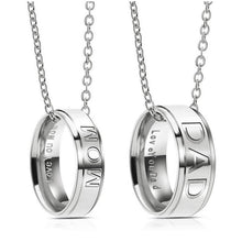 High Quality DAD MOM Stainless Steel Pendant Necklaces For Women Men Father