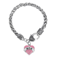 Skyrim MOM bracelet femme zinc alloy rhodium plated crystal women jewelry b