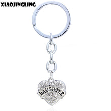 XIAOJINGLING Fashion Love Heart White Daughter Mom NaNa Charm Pendant Keyri
