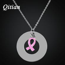 Qitian Personalized Engraved Round Pendant Necklace Women Custom Name Bar N