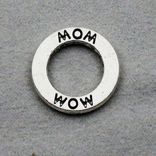 HAEQIS High Quality MOM Circle Alloy Charms Vintage Connector Charms Mother