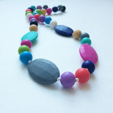 HOT!!!  Rainbow  Silicone Teething Necklace Nursing Necklace for mom fashi