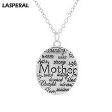 LASPERAL Vintage Necklace For Women 1PC Mother's Day Gift Pendant Necklace
