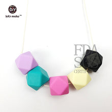 Let's Make Silicone Baby Teething Necklace For Mom Wear BPA Free Teether Te