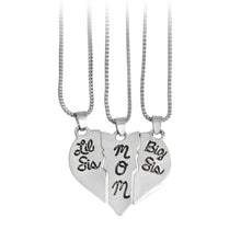3pcs/set New Fashion "Little sister" "MoM" "big sister "  Silver And Gold T