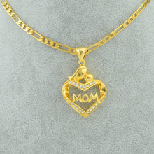 Anniyo Mom Love Baby Necklaces for Women/Girls,Great Gift Gold Color Jewelr