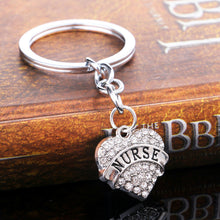 Heart Clear Crystal Key Chains Family Gifts Keychain Ring Mom Daughter Sist