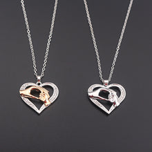 2 Colors Gold Silver Mom Baby Hand in Hand Heart Necklaces & Pendants Mothe