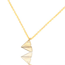 Tiny Charm Pendants Necklaces For Women Dainty Origami Paper Plane Jewelry