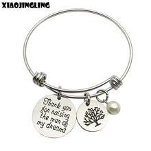 XIAOJINGLING Charm Pendant Bangle Fashion Bracelet Mom/Teachers Day Gifts J
