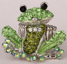 Frog stretch ring silk scarf jewelry mothers day gifts for mom wife her wom