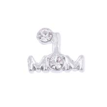 New arrive 10pcs/lot locket charms silver crystal mom charm fit floating li