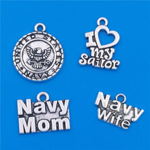 MIXED 30 United States Navy Collection Charms Navy Wife Mom and I Love My S