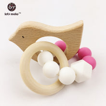 Let's Make Wooden Baby Bracelet Animal Shaped  Mom Kids Jewelry Teething Fo