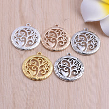 50pcs Hot Sale Gold/ Silver plated Tree of Life Mom You are the Heart of Fa