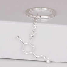 2016 Pleasure hormone keychain chemical formula Molecules keychains Love Ha