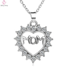 Lefeng Fashion Mother 's Day Gift Mom Engraved Hollow Love Necklace Set Cry