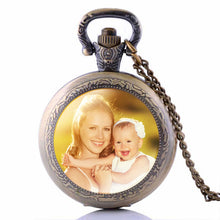 Personalized Photo Pendants Custom Pocket Watch Necklace Photo of Your Baby