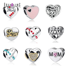 Mother's Day gift Love Mama/Mom/Mother 100% 925 Sterling Silver Charm Beads