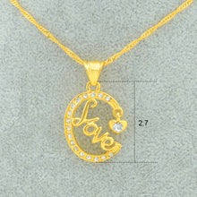 Anniyo Love Symbol Jewelry Heart Pendants Necklaces Gold Color Mom Mother's