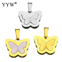 YYW Jewelry New Girl Gold color Stainless Steel Animal Pendants New Arrive