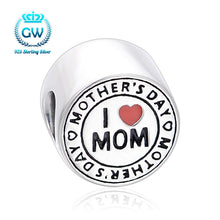 Mother's Day gift "I Love MoM" Charm Beads Fit Original Pandora Bracelet Au