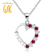 GemStoneKing 925 Sterling Silver Fine Jewelry Created White Sapphire Create