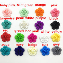 Food Grade Silicone Flower Teeth Beads DIY Necklaces Baby Bracelets Babies