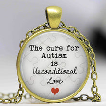 Newest statement necklace pendant Autism My Child is Autistic Superhero Aut