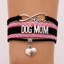 Drop Shipping Infinity Love Heart Charm Dog Mom/Cat Mom Bracelet & bangles