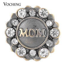 20PCS/Lot Wholesale Vocheng Ginger Snap Button Jewelry Vintage Bronze Love