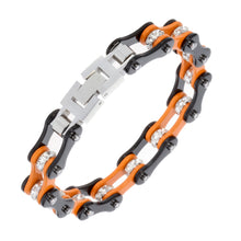 Women stainless steel link chain bracelet biker heavy jewelry birthday gift