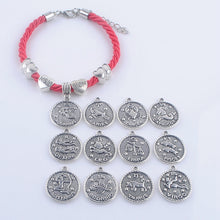12 Constellations Bracelets Fashion Jewelry rope Bracelets love heart mom a