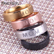 Ladies Elegant Delicate Finger Knuckle Rings MOM Carving Ring Women Titaniu