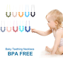 Romacci 100% Food Grade Bady Chew Teething Teether Necklace Soft Beads for