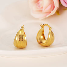 2pairs Africa Earrings for Women / Girl, Gold Color Dubai Earrings Arab Mid