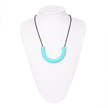 TYRY.HU U Shaped Mom Long Necklace Accessories for Baby Silicone Teether Te