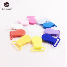 Let's Make Mitten Pacifier Clips Mix Color 40pcs Plastic Oval Shape Natural
