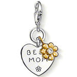 Yashow Jewelry, Single Drill gold color Flower BEST MOM To MOM Pendant Char