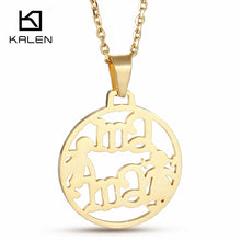 Kalen Mother's Day Gifts For Mom Stainless Steel Gold Color Letter mam Boy