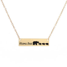 Hot sale Mama Bear Necklace Bar Necklace Bear Baby Necklace For Mom Gift Mo